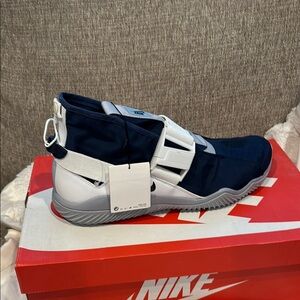 Nike Black and White Sneakers with Bold Design